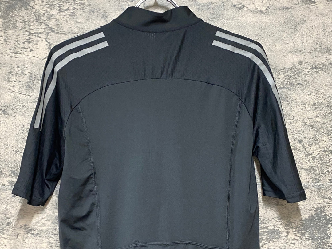 KH484 アディダス adidas 半袖 サイクルジャージ 黒 M