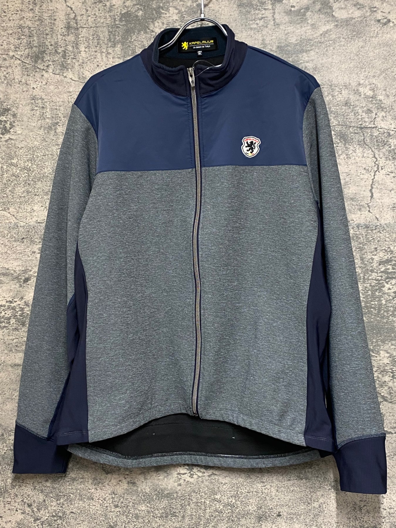 JV930 カペルミュール KAPELMUUR 長袖 サイクルジャージ グレー 紺 WL