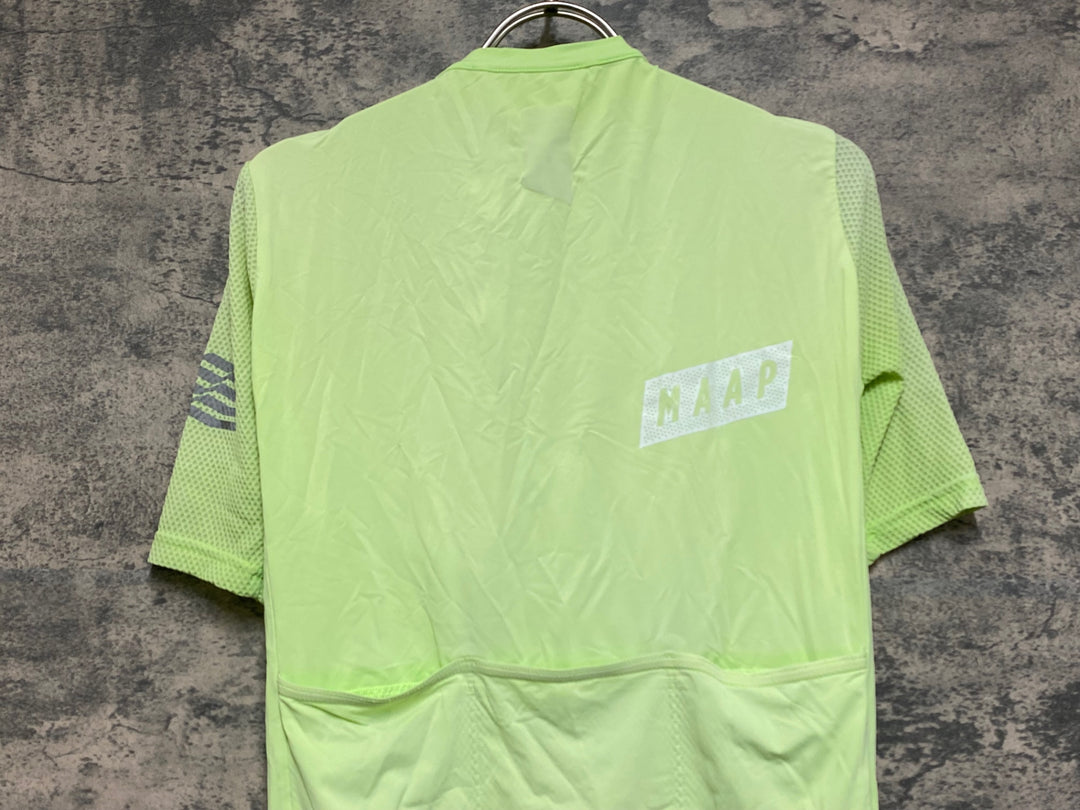 JO700 マープ MAAP PRO FIT JERSEY 半袖 サイクルジャージ 黄緑 M
