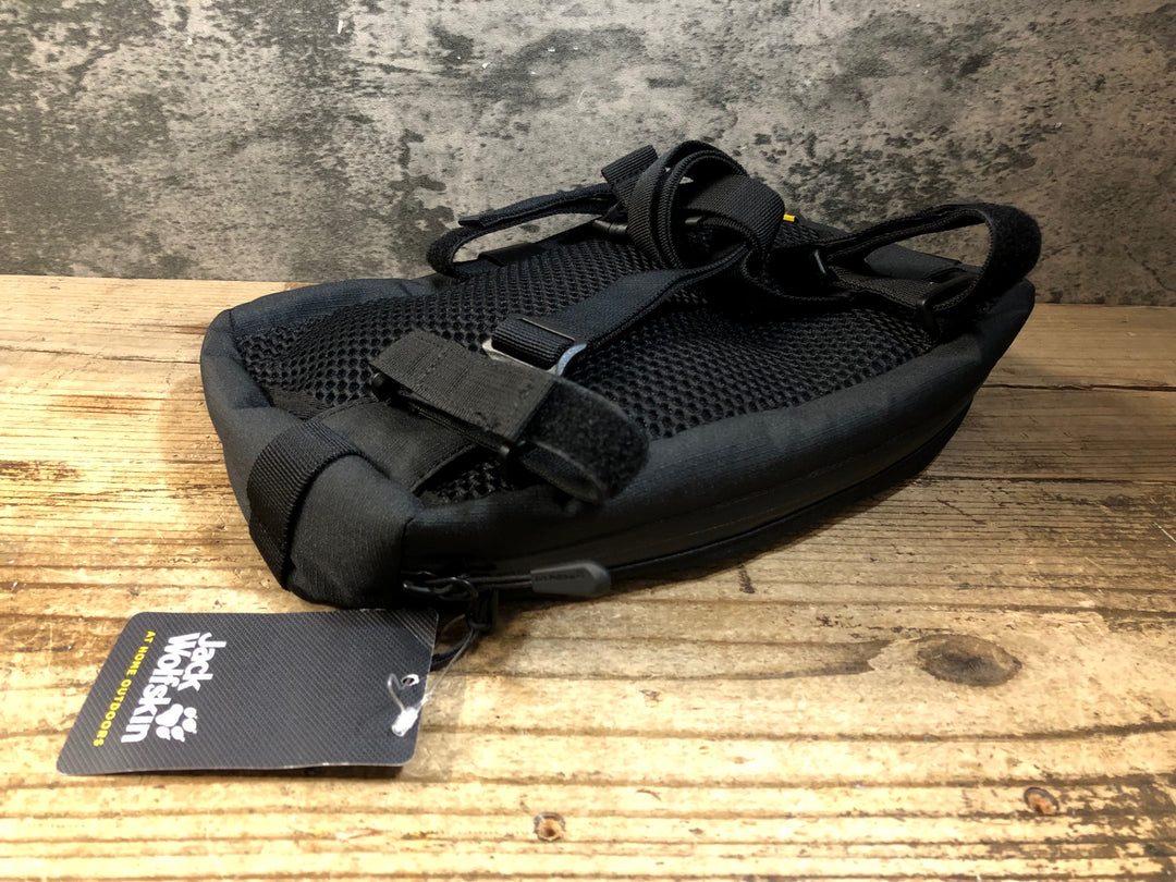 KE579 ジャックウルフスキン Jack Wolfskin ハンドルバーバッグ ポーチ ブラック