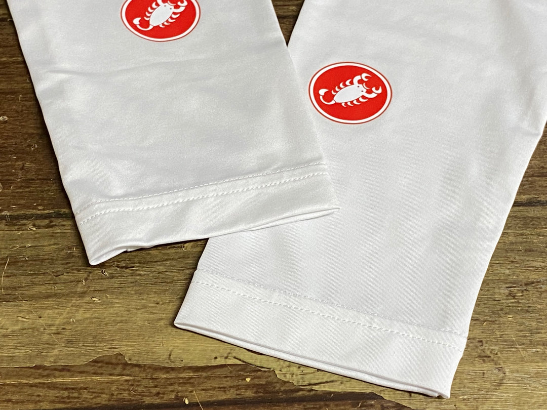JZ333 カステリ CASTELLI アームカバー 白 L