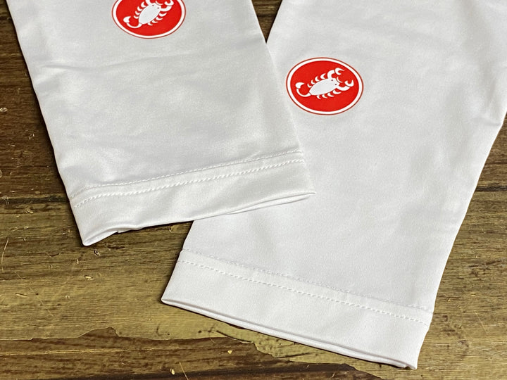 JZ333 カステリ CASTELLI アームカバー 白 L