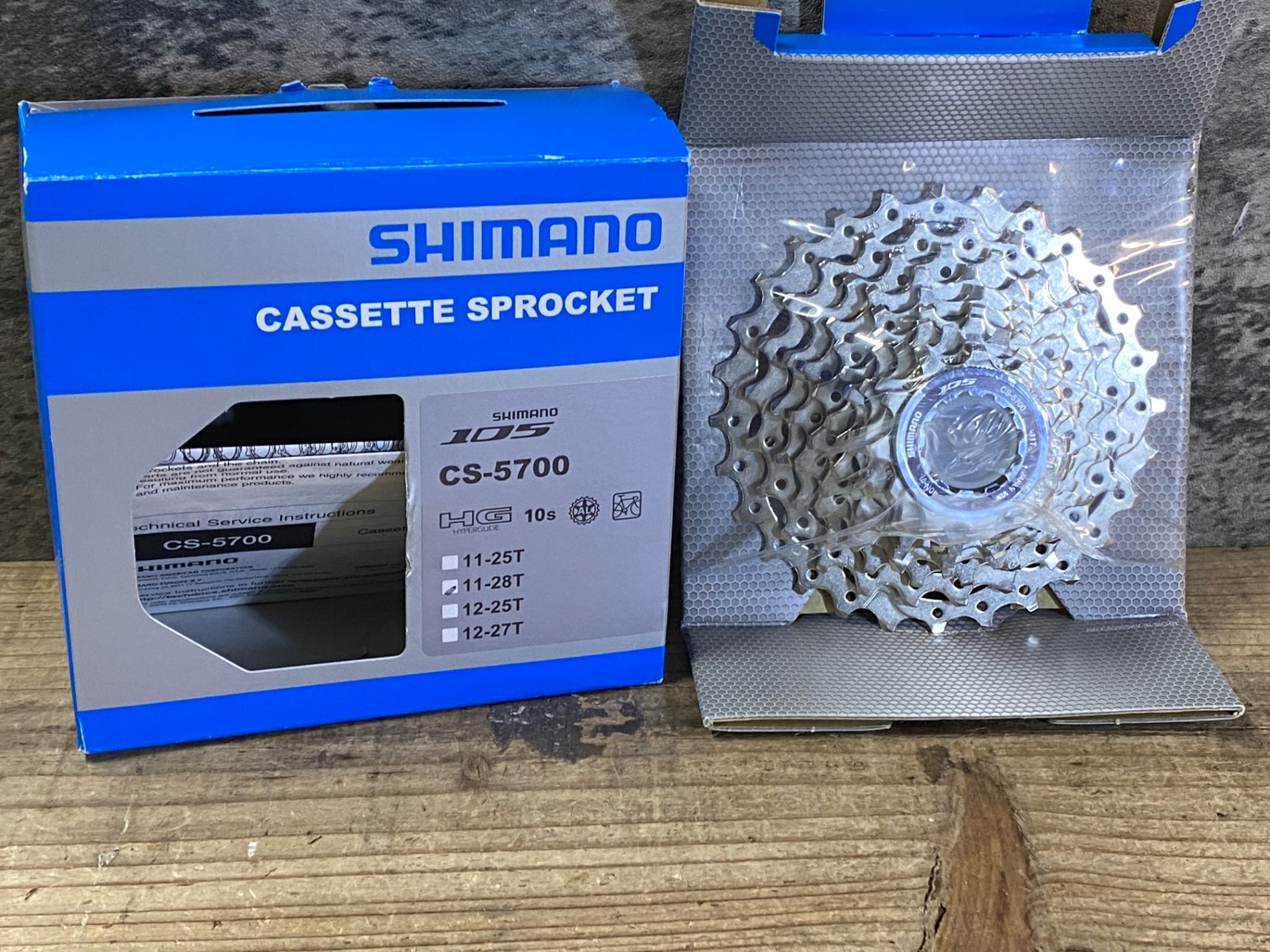 JP344 シマノ SHIMANO 105 CS-5700 スプロケット 11-28T 10S – BICI