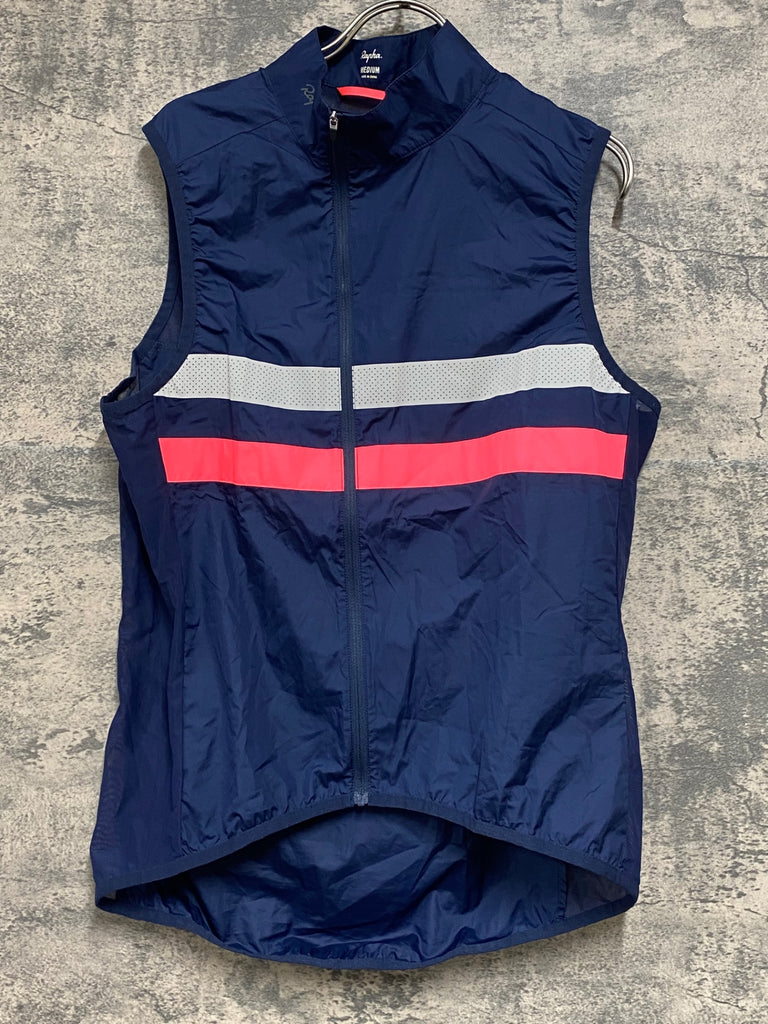 JY977 ラファ Rapha BREVET GILET サイクルベスト 紺ピンク M – BICI