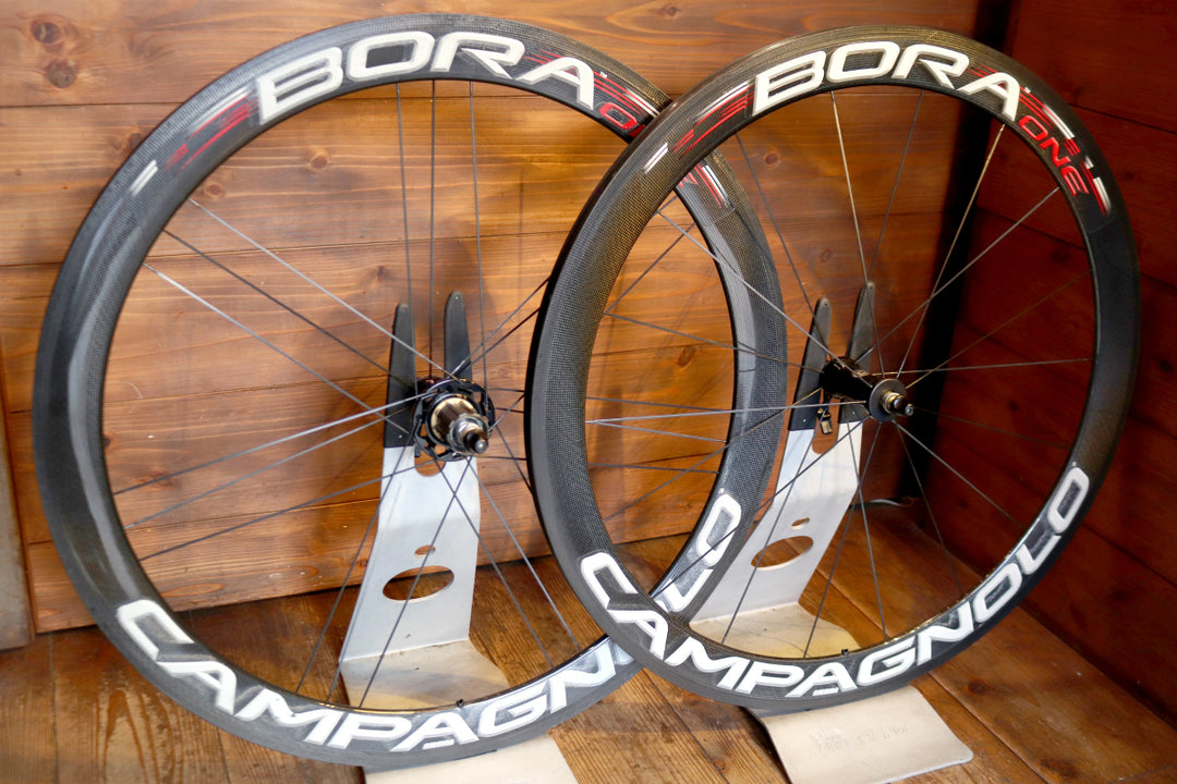 カンパニョーロ Campagnolo ボーラワン BORA ONE 50 カーボン チューブラー ホイールセット シマノ10S ナローリム 【東京南麻布店】