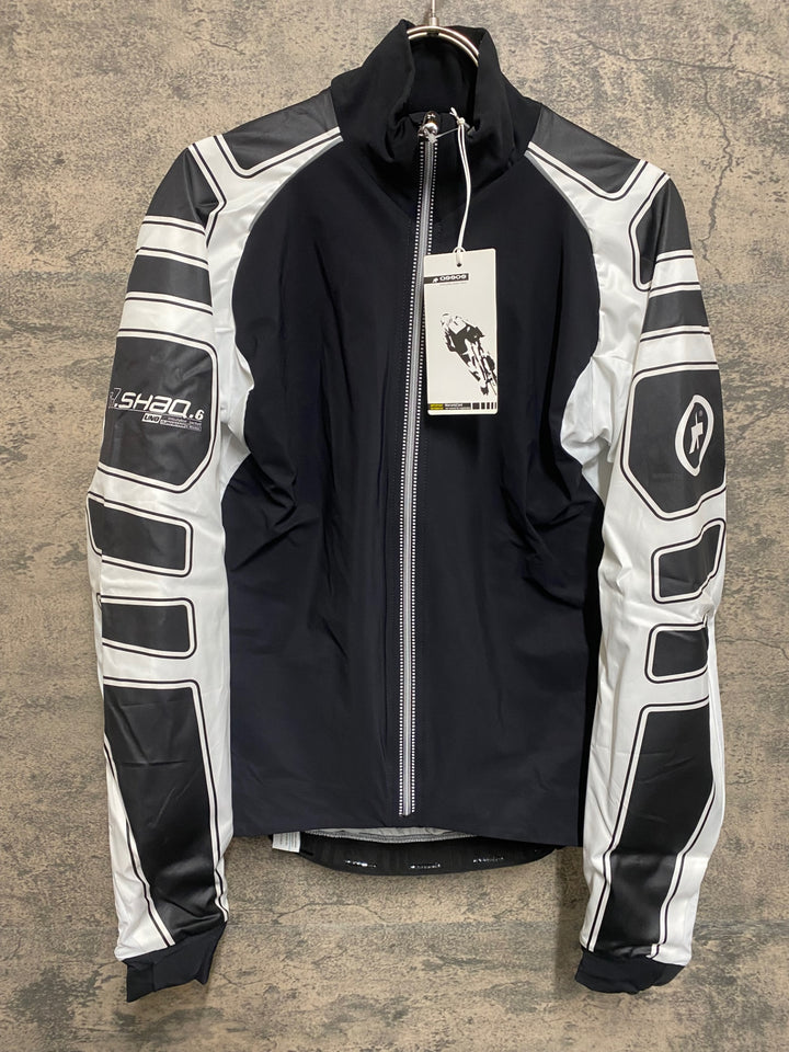 JQ935 アソス ASSOS iJ.shaq Uno 長袖 サイクルジャケット 白 黒 M 裏起毛