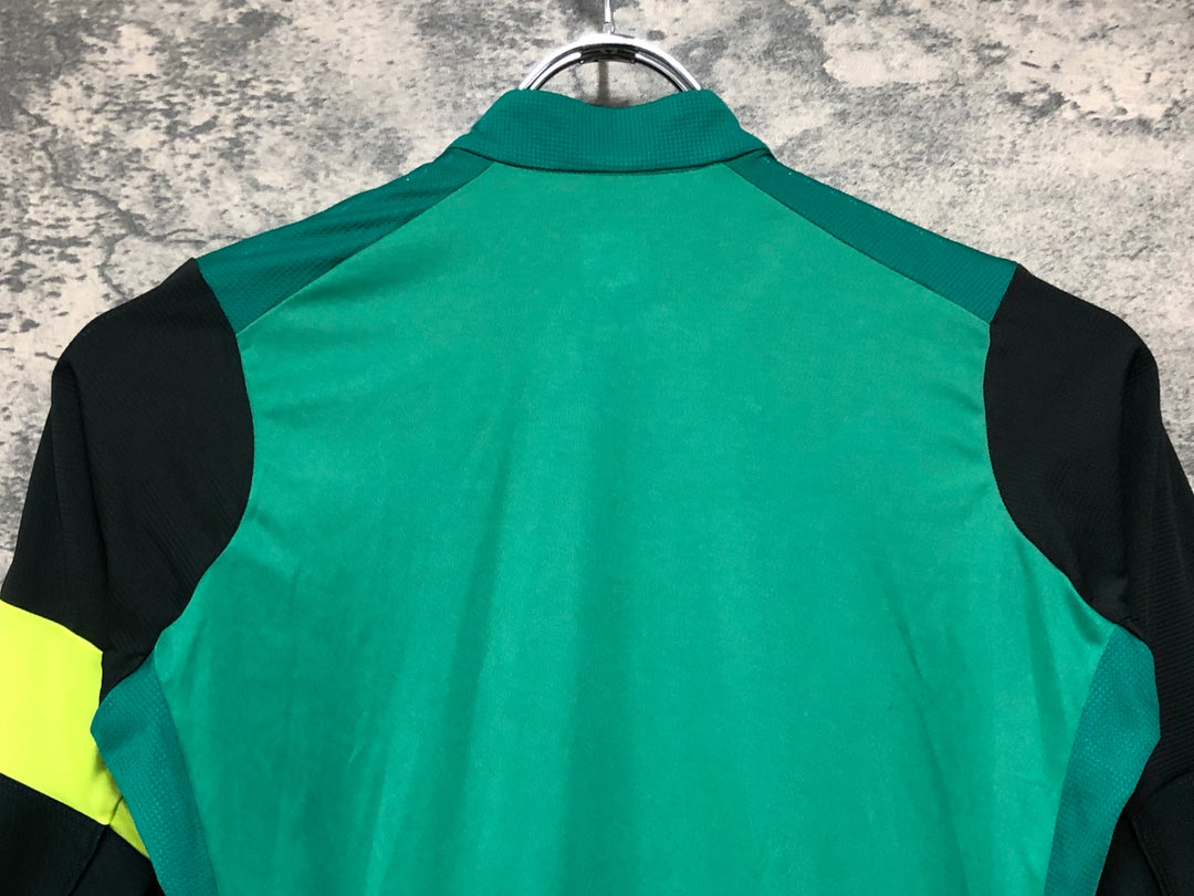 JJ535 ラファ Rapha PRO TEAM TRAINING JERSEY 半袖 サイクルジャージ 緑 XS