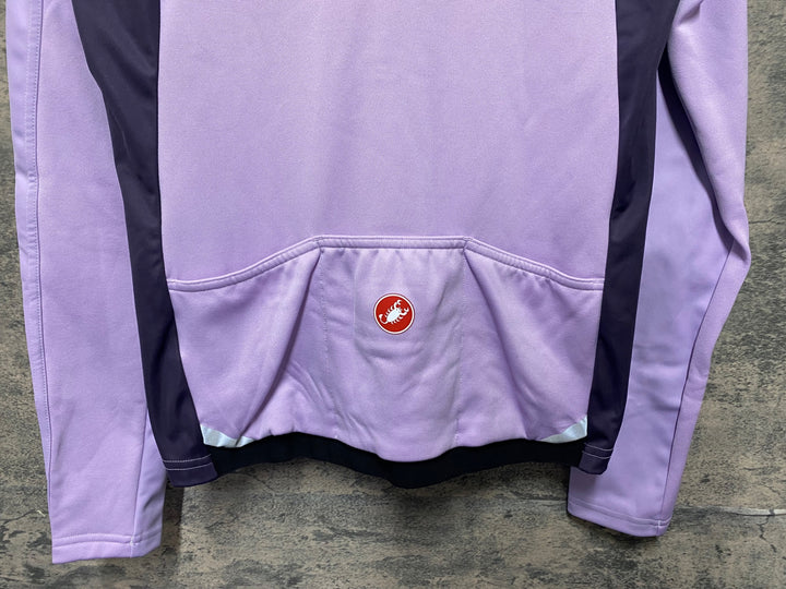 KR809 カステリ CASTELLI TRANSITION 2 W JACKET 長袖 サイクルジャケット 紫 M GORE-TEX INFINIUM レディース