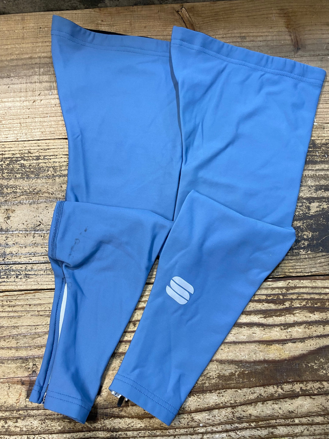 KJ847 スポーツフル sportful leg warmers 裏起毛 レッグウォーマー 青 L