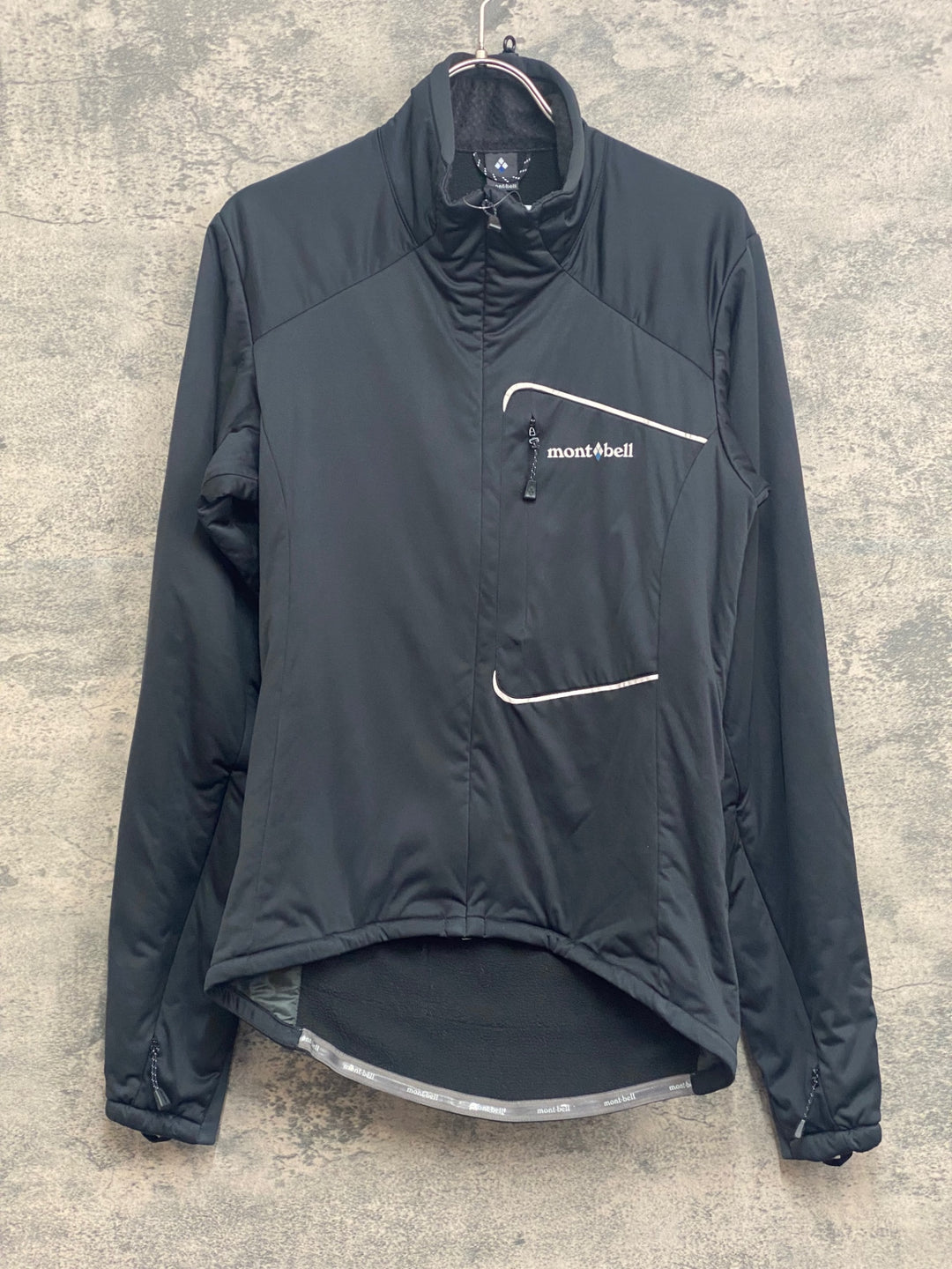 JO297 モンベル mont-bell 長袖 サイクルジャケット 黒 S 裏起毛