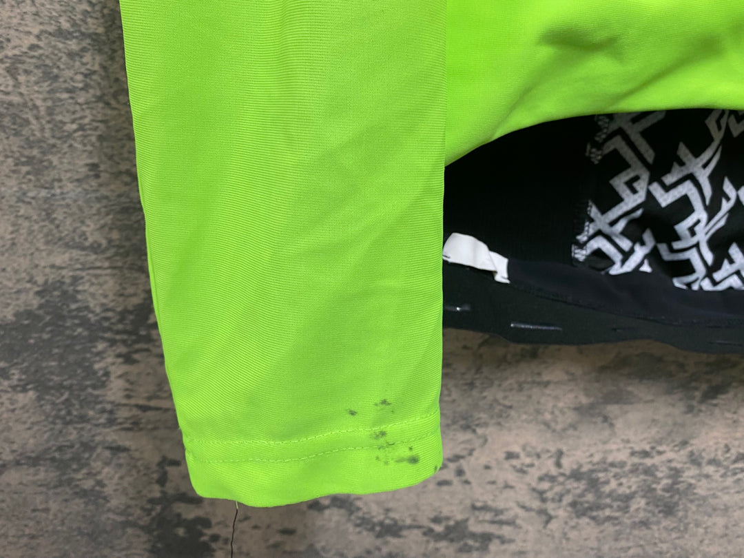 KG041 アソス assos MILLE GT ULTRAZ WINTER JACKET EVO 長袖 サイクルジャケット 緑 M 裏起毛 ※擦れ