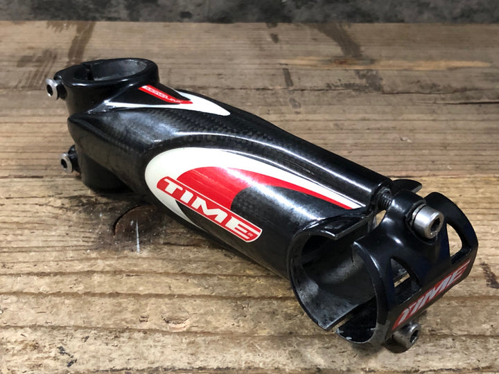 KN603 タイム TIME MONOLINK カーボン ステム 黒 赤 130mm Φ31.8 OS