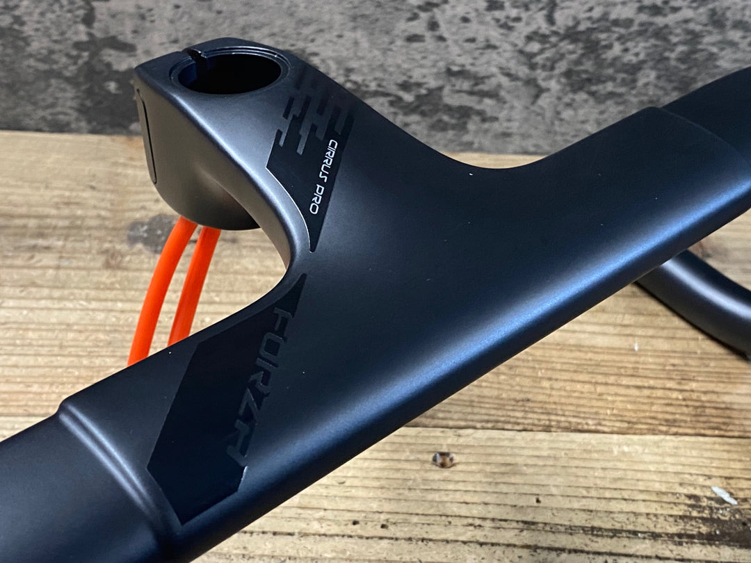 KI493 フォルツァ FORZA CIRRUS PRO ステム一体型 カーボン ドロップハンドル ブラケット/エンド部C-C380/400mm ステム長90mm