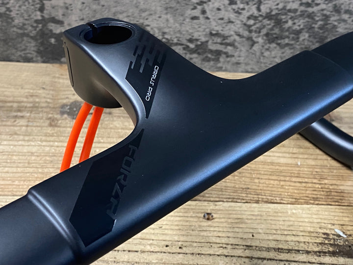 KI493 フォルツァ FORZA CIRRUS PRO ステム一体型 カーボン ドロップハンドル ブラケット/エンド部C-C380/400mm ステム長90mm