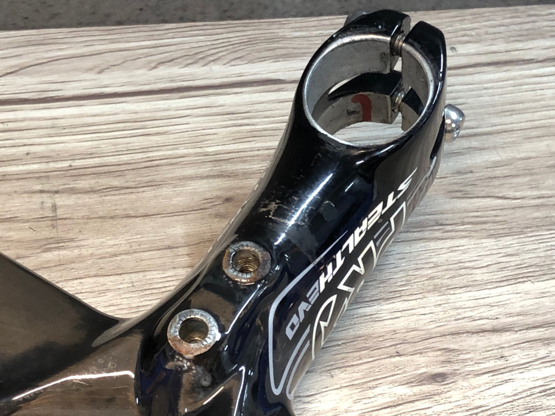 JK131 シマノ SHIMANO プロ PRO STEALTH EVO カーボンドロップハンドル ステム一体型 OS エンド部C-C400mm 100mm ※クランプ痕あり