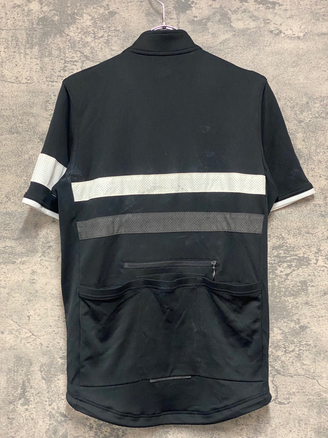 JM127 ラファ Rapha BREVET JERSEY 半袖 サイクルジャージ 黒 M ※ジッパー破損