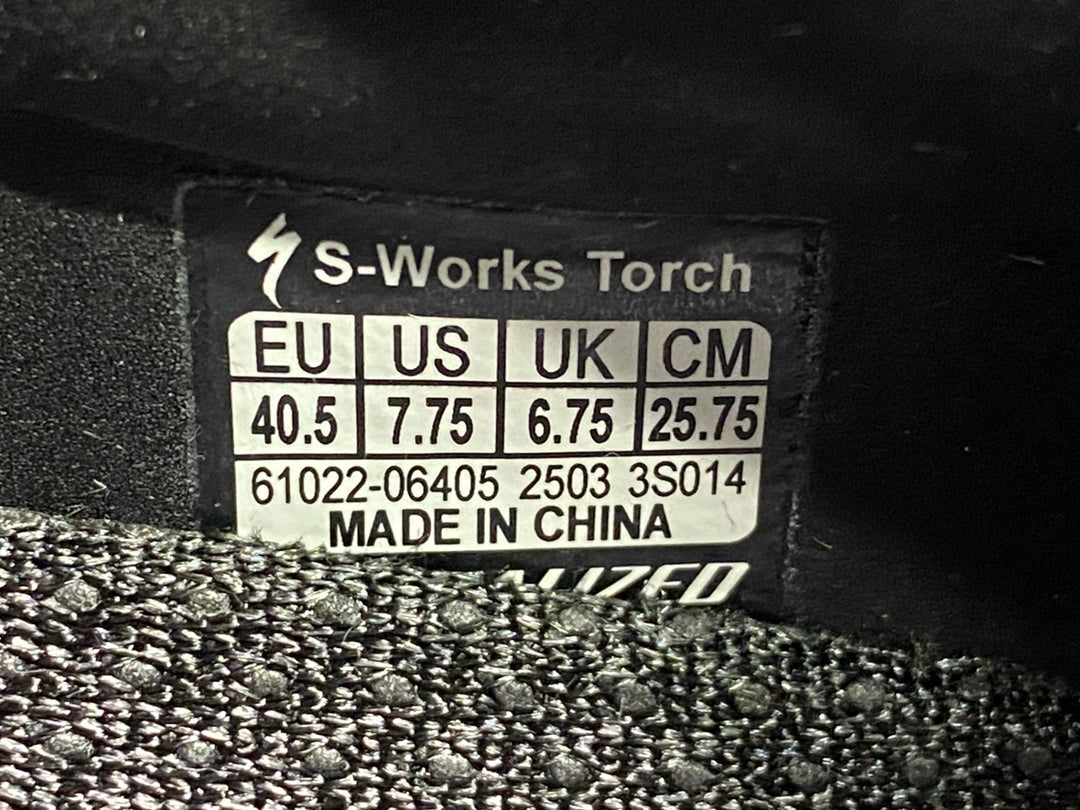 JM424 スペシャライズド SPECIALIZED エスワークス S-WORKS TORCH RD ビンディングシューズ 白 TEAM EU40.5 SPD-SL