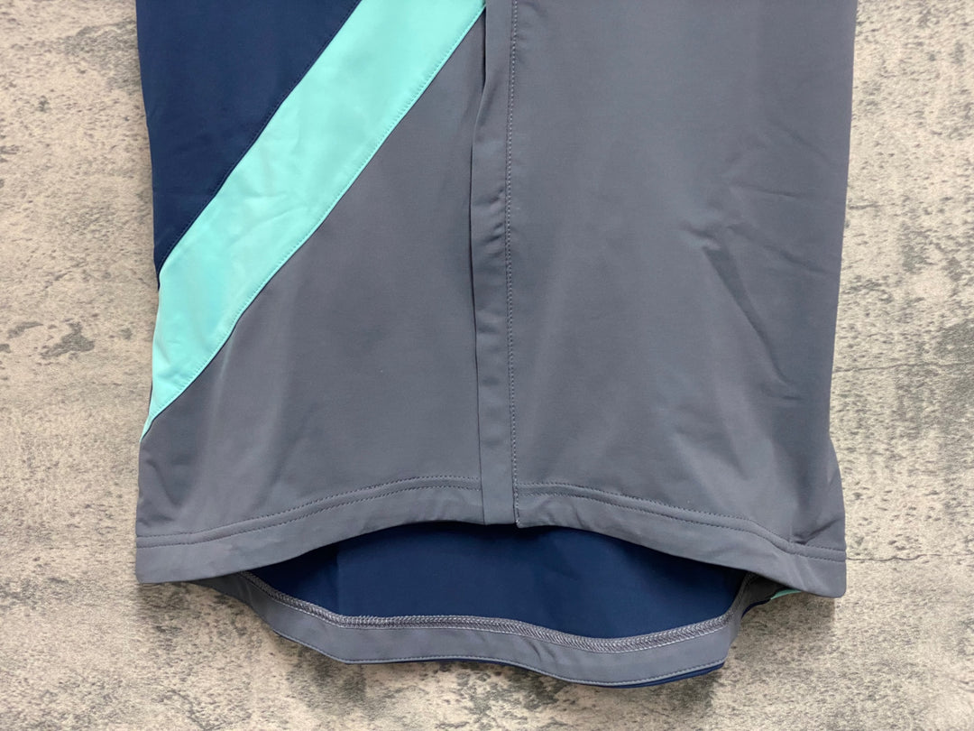 KG090 ルコックスポルティフ le coq sportif 半袖 サイクルジャージ グレー/青 M