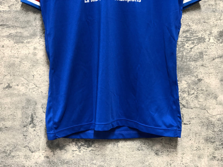 KK451 ルコックスポルティフ le coq sportif 半袖 Tシャツ サイクルジャージ 青 O
