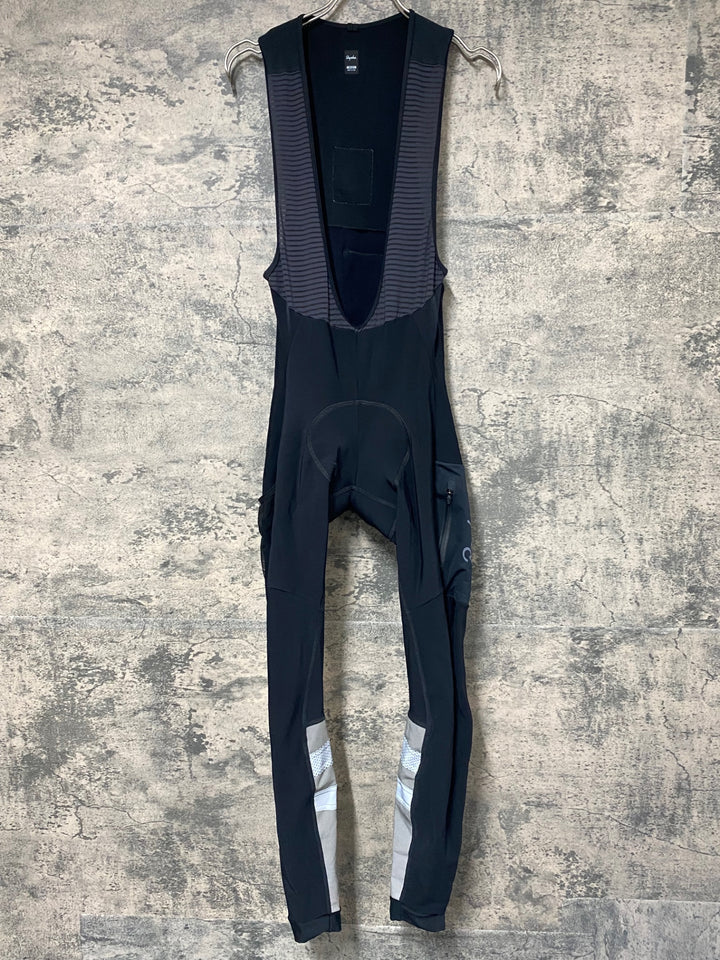 JY361 ラファ Rapha CORE CARGO WINTER TIGHTS WITH PAD ビブタイツ 黒 M 裏起毛