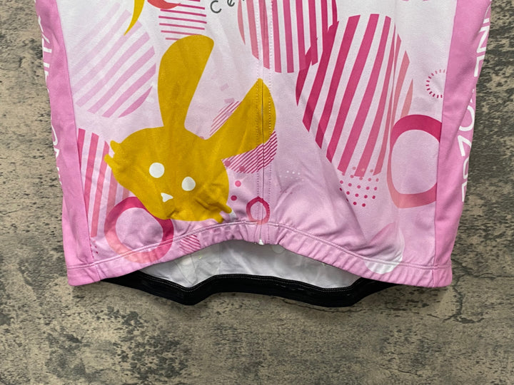 KG897 ファイス FICE 半袖 サイクルジャージ 白 ピンク XL ラブライブ! 蓮ノ空女学院スクールアイドルクラブ スリーズブーケ Ver.