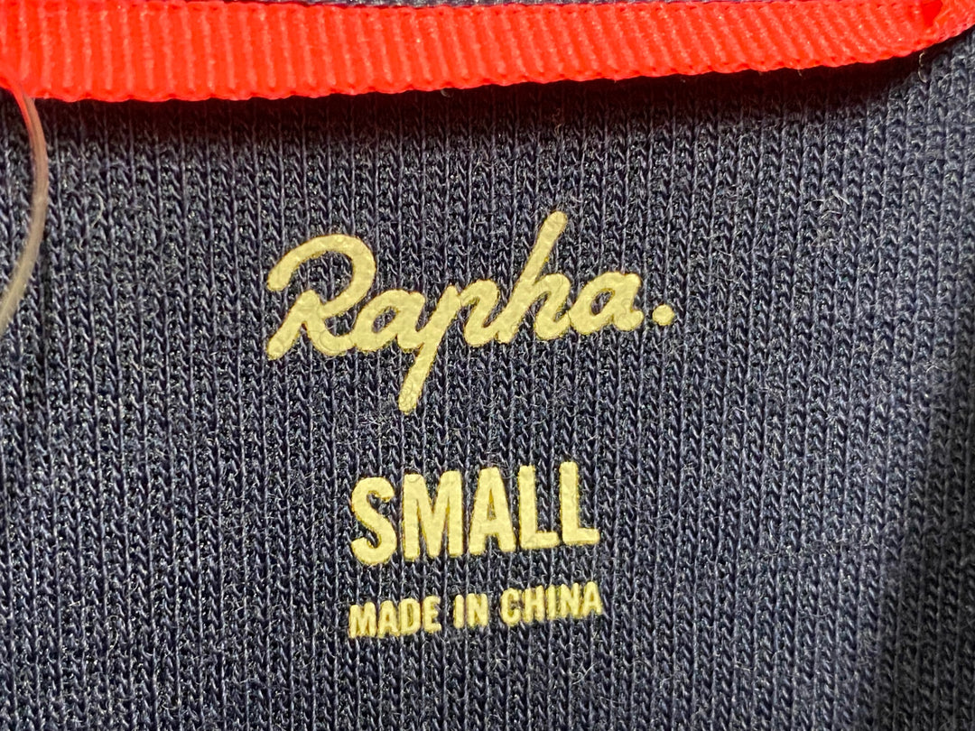 KH991 ラファ Rapha BREVET JERSEY 半袖 サイクルジャージ 紺 S