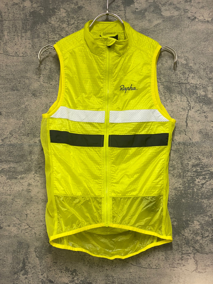 KE375 ラファ Rapha BREVET INSULATED GILET サイクルベスト ジレ XS 黄