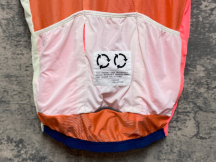 JM529 ラファ Rapha EF GIRO PRO TEAM AERO JERSEY Ⅱ 半袖 サイクルジャージ 総柄 M