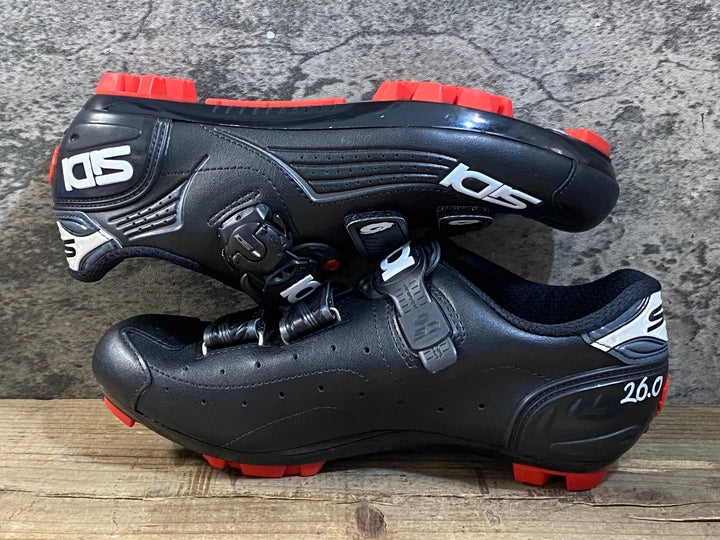 KG409 シディ SIDI TRACE MTB ビンディングシューズ 2穴 ブラック EU42 ※ペン字あり