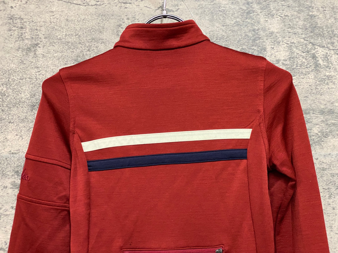 JW806 ラファ Rapha WOMEN'S LONG SLEEVE BREVET JERSEY 長袖 サイクルジャージ 赤 XXS レディース