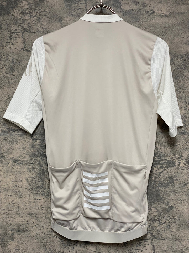 KM416 ラファ Rapha MENS PRO TEAM JERSEY 半袖 サイクルジャージ 白 ベージュ S