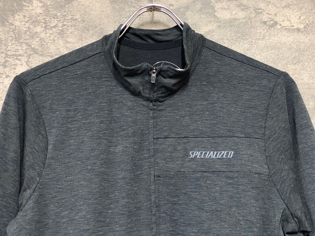 JJ318 スペシャライズド SPECIALIZED RBX MERINO 半袖サイクルジャージ グレー S