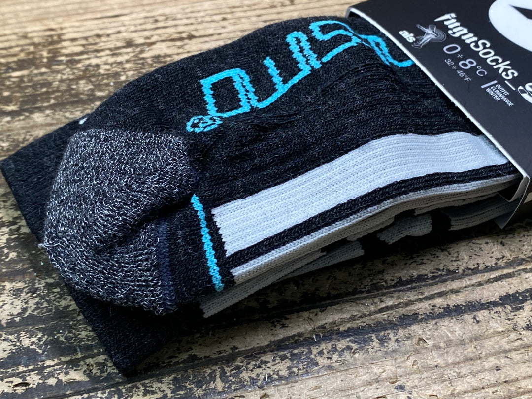 JQ148 アソス assos fugu Socks S7 サイクルソックス 黒 L