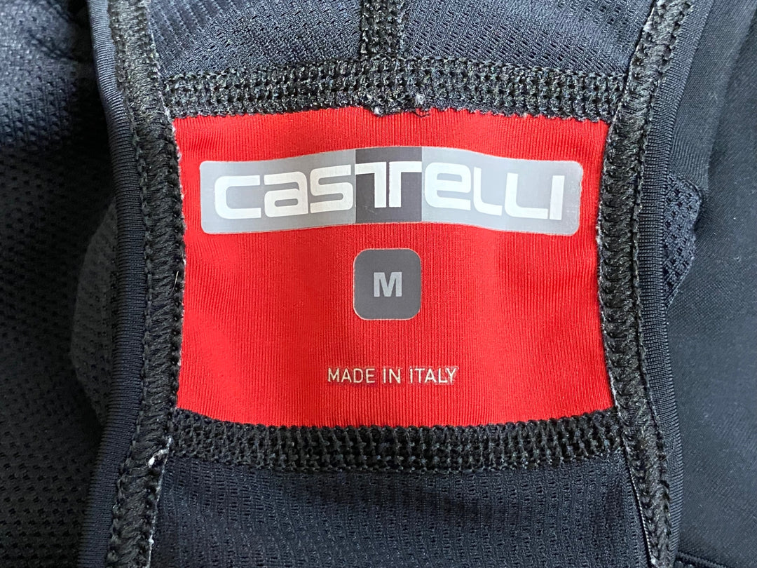 KB683 カステリ CASTELLI ビブタイツ 黒 M 裏起毛 ※擦れ