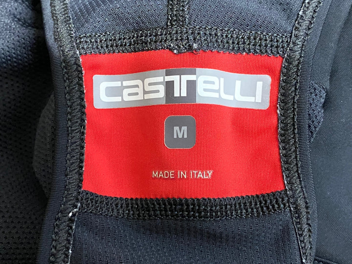 KB683 カステリ CASTELLI ビブタイツ 黒 M 裏起毛 ※擦れ