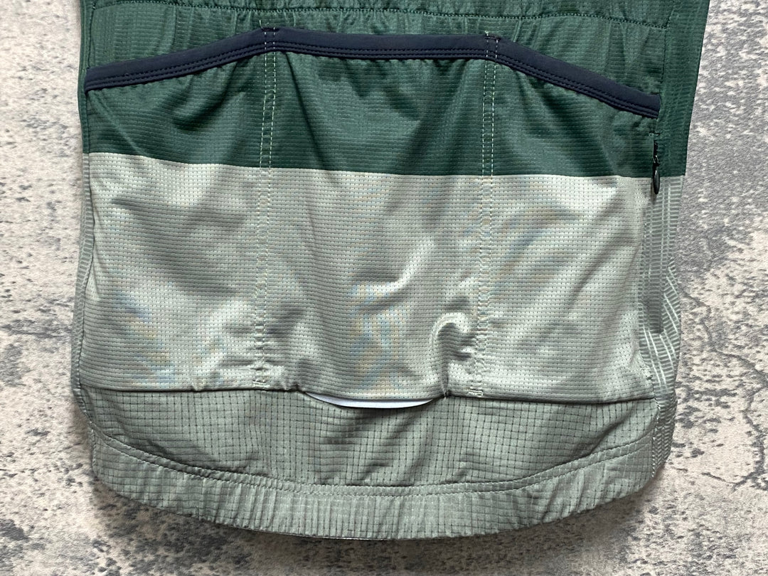 KA213 カフェドシクリステ Cafe du Cycliste ANGELINE Man 半袖 サイクルジャージ 緑 カーキ L