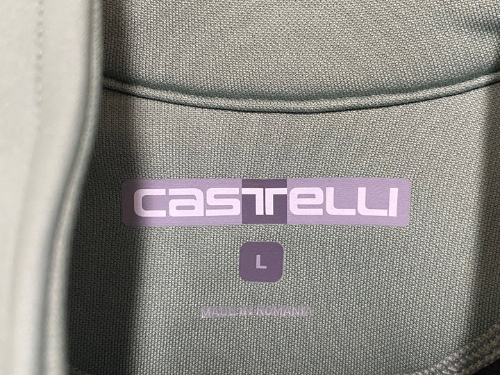 KP314 カステリ CASTELLI POLARTEC AirCore 長袖 サイクルジャケット ライトグリーン L 裏起毛