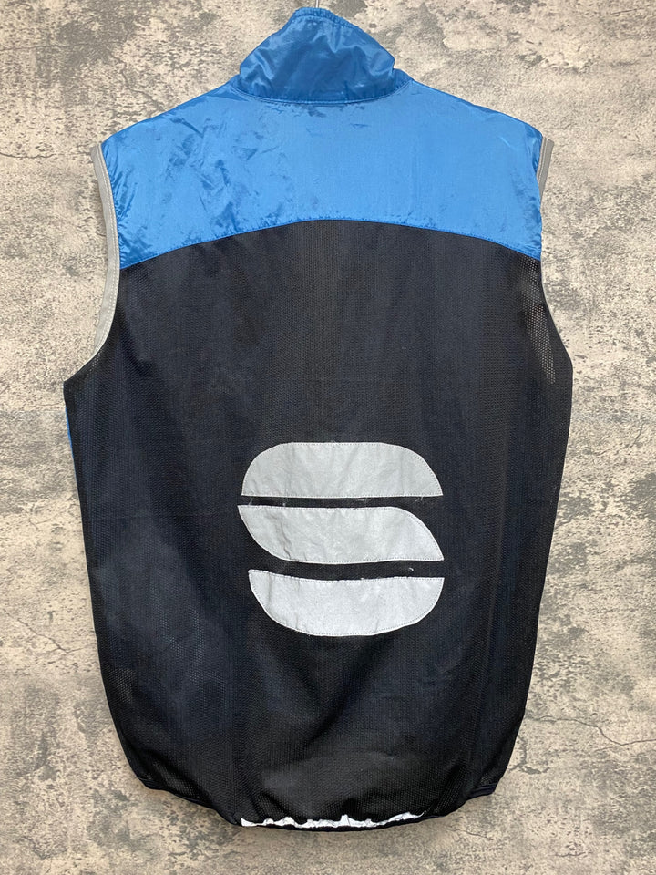 KE019 スポーツフル sportful サイクルベスト ジレ 青 L