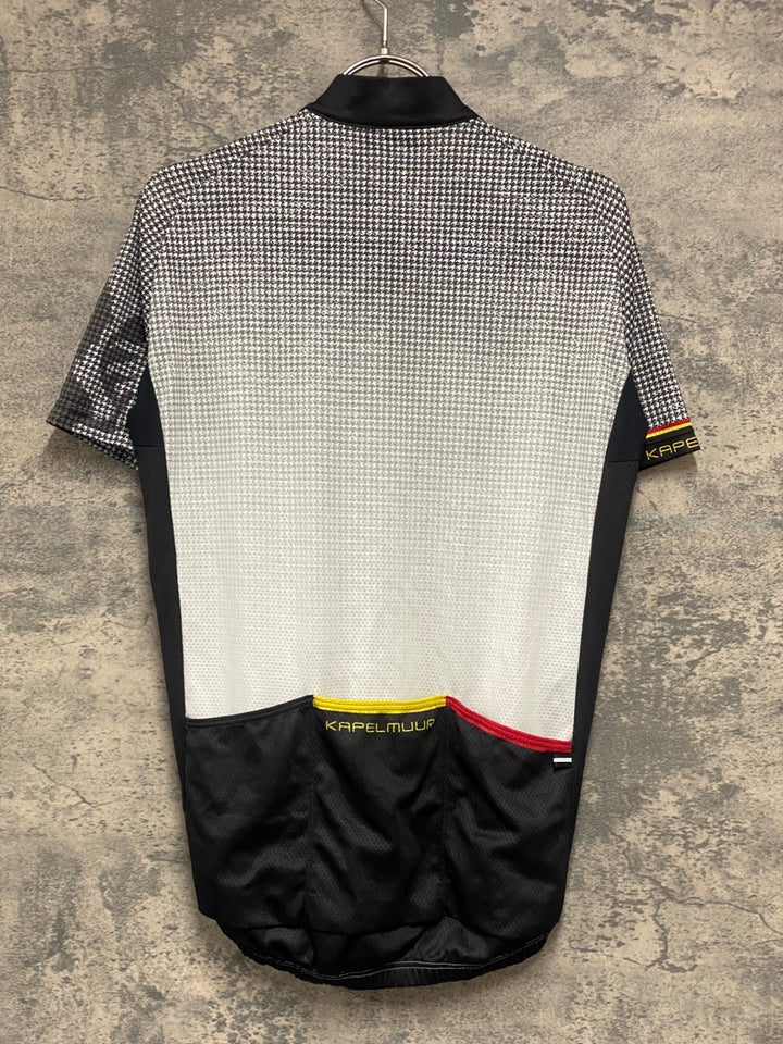 KG555 カペルミュール KAPELMUUR 半袖 サイクルジャージ 白黒 L