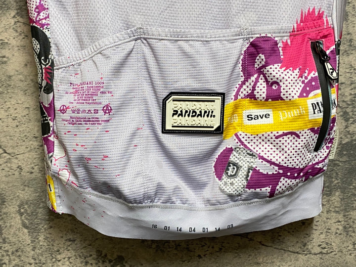 JR213 パンダーニ pandani 半袖サイクルジャージ 紫 S エアロジャージ