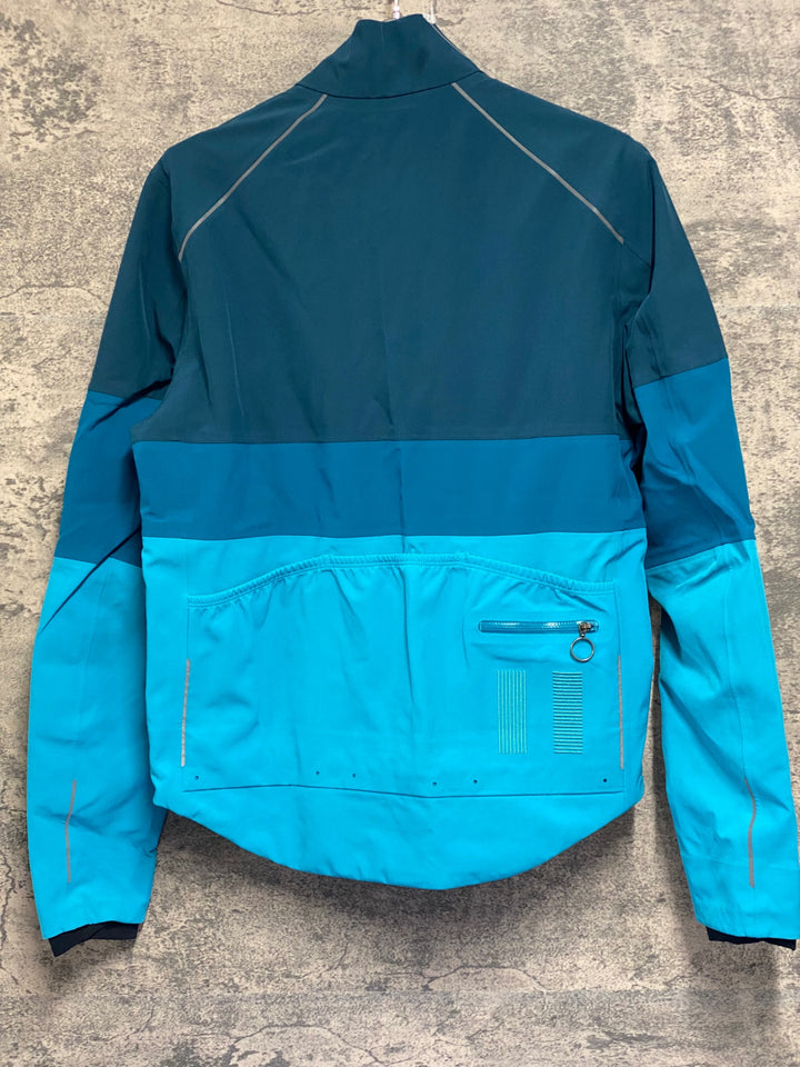 JV239 ラファ Rapha PRO TEAM JERSEY 長袖 サイクルジャージ 水色 S ※汚れ
