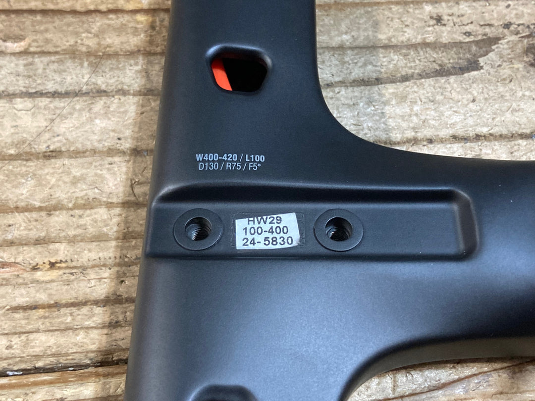 KI492 フォルツァ FORZA CIRRUS PRO ステム一体型 カーボン ドロップハンドル ブラケット/エンド部C-C400/420mm ステム長100mm