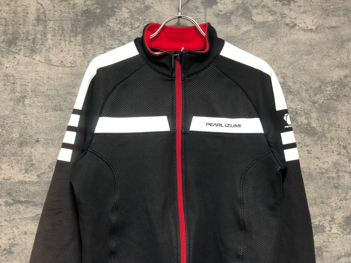 KK715 パールイズミ PEARL iZUMi 長袖 サイクルジャケット 黒 L 裏起毛 WIND BREAK ※破れのためジャンク
