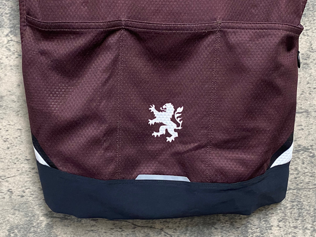 JM245 リオンドカペルミュール Lion de KAPELMUUR エアロ 半袖 サイクルジャージ バーガンディ レディース 34