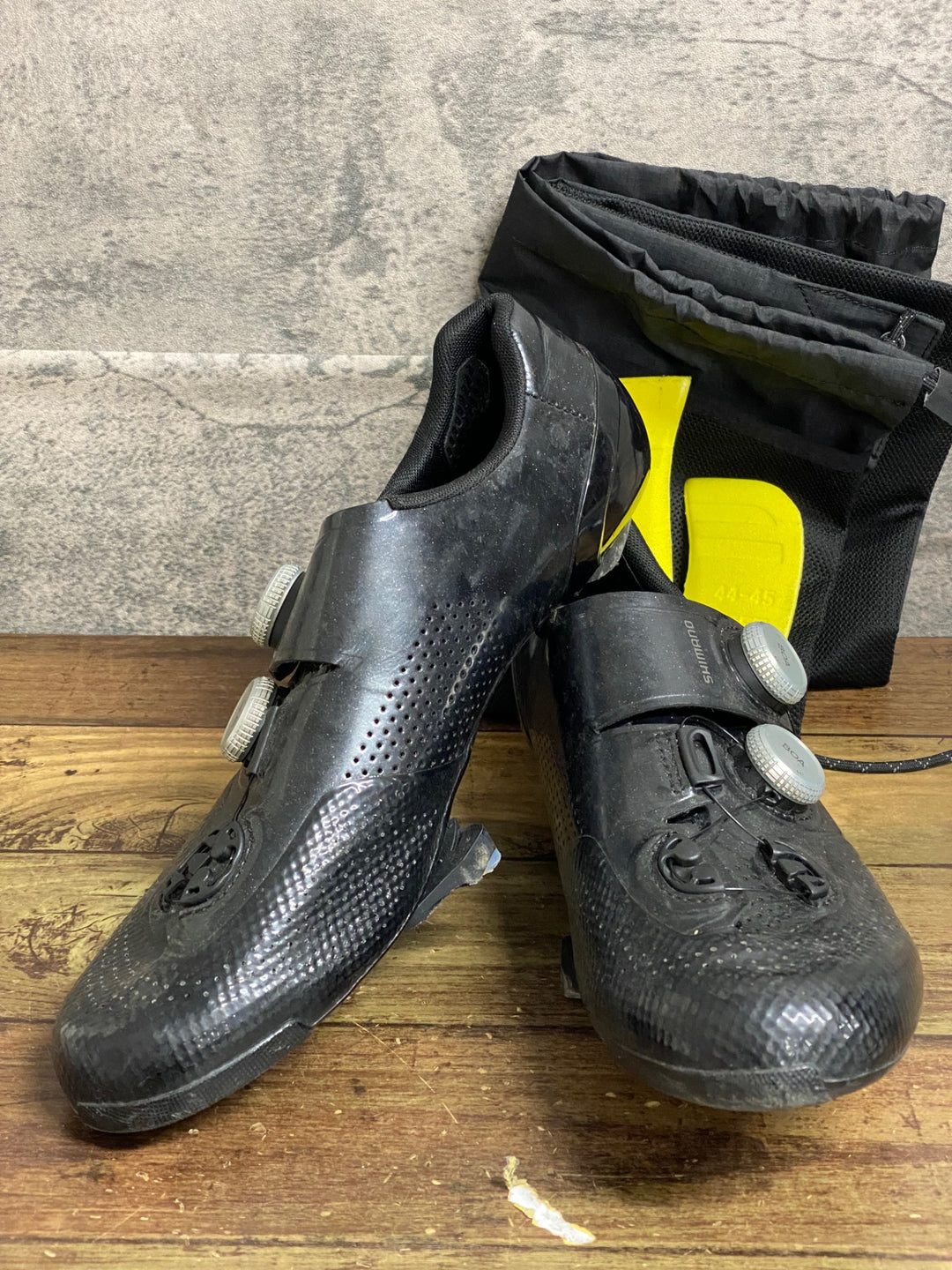 JZ052 シマノ SHIMANO S-PHYRE SHRC902S L01 S ビンディングシューズ 3穴 EU44 黒