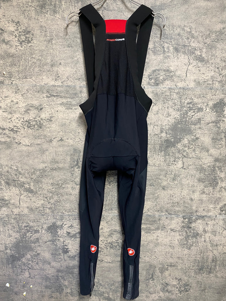 KE153 カステリ CASTELLI ロッソコルサ ROSSO CORSA ビブタイツ 黒 XL