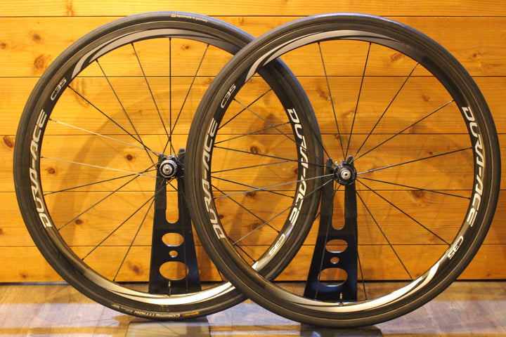シマノ SHIMANO デュラエース DURA-ACE WH-9000-C35-TU カーボン チューブラー ホイールセット シマノ 11/12S 【名古屋店】