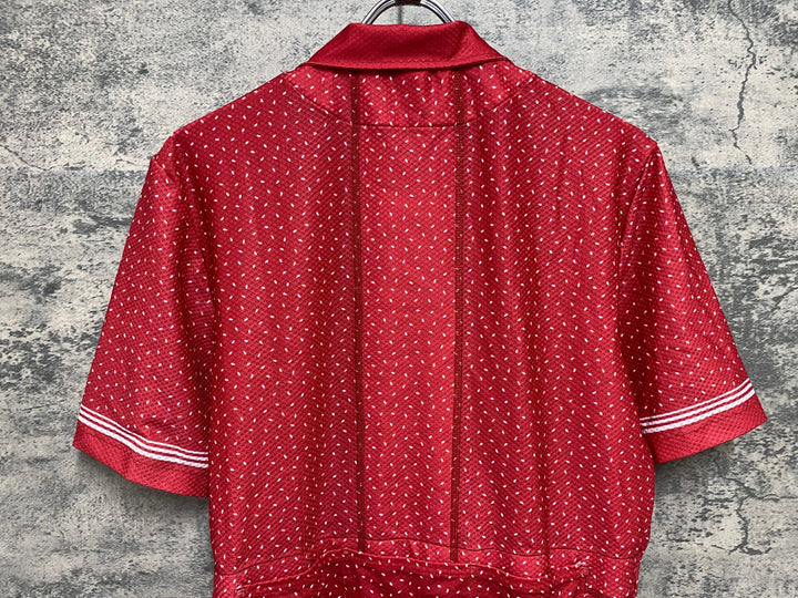 JM431 カフェドシクリステ Cafe du Cycliste クローディン CLAUDINE Unisex 半袖 サイクルジャージ 赤 M