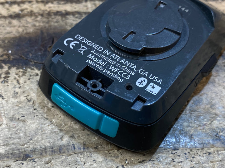 JW187 ワフー Wahoo エレメント ELEMNT BOLT WFCC3 サイクルコンピューター センサー付属 動作確認済