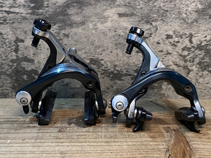 JH063 シマノ SHIMANO デュラエース DURA-ACE BR-9000 キャリパーブレーキ 前後セット ※取付ナット非純正